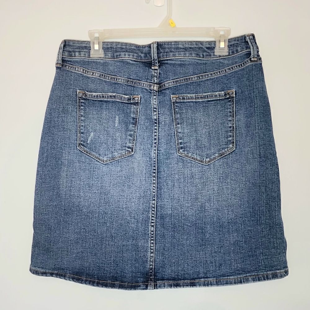 Sonoma skirt women's size 12 denim jean - Picture 2 of 6